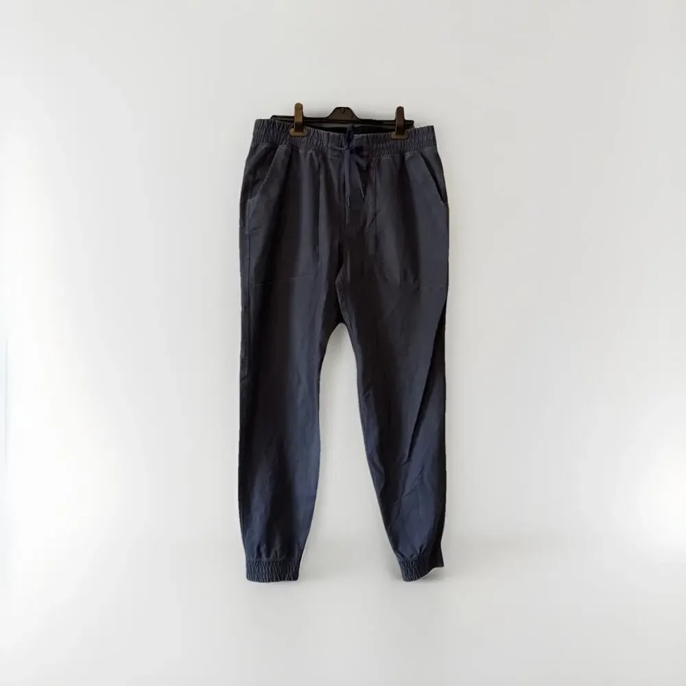 Lululemon ABC Jogger Canvas Pull On Drawstring Stretch L Mens Navy M5adls‎